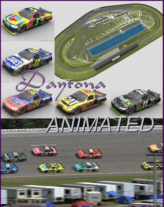 Daytona Speedway with racecar animation