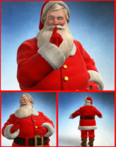 Santa Claus rigged